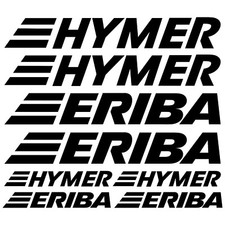 HYMER ERIBA XL aufkleber sticker wohnmobil camper wohnwagen caravan 8 Stücke Pcs
