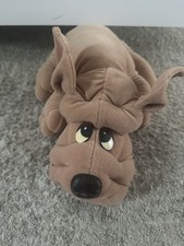 Original Vintage Wauzi Stofftier Hund 80/90iger 47cm  Plüschfigur