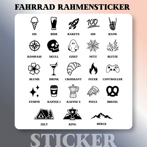 Fahrrad rahmen sticker - fahrrad,