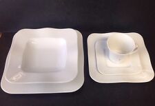 Modernes Speise & Kaffeeservice 30 Tlg. Serie Moving eckig Neuware Tafelservice