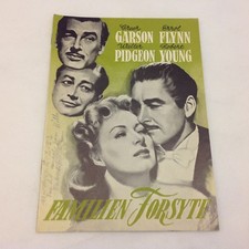 That Forsyte Woman Greer Garson Errol Flynn Pidgeon 1949 Danish Movie Program
