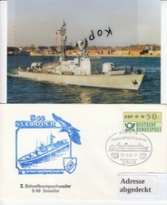 Bundesmarine, P6118 Schnellboot S68 SEEADLER, 2.SG, Beleg+Foto