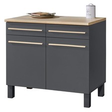 Anrichte - anthrazit - Sonoma Eiche - 100 cm