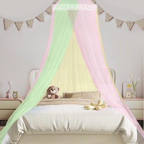 Farbe moskitonetze bett - farbe, bett,reise