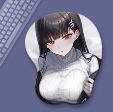 Anime girl silicone Mousepad