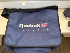 Vintage Reebok Umhängetasche Collegetasche Schultasche Union Jack NAGELNEU (214)