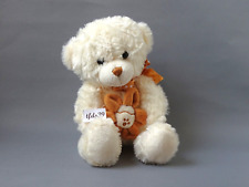 Nanu Nana Teddy Bär mit braun Satinschleife Punkte Stofftier Plüschtier (T228)