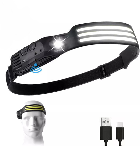 Stirnlampe cob led super hell - stirnlampe, cob+led