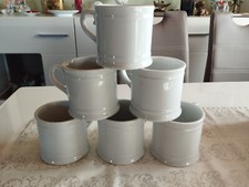 Bauscher Marie Christine, 6 Becher, Henkelbecher weiß 0,36 Ltr., Neukonisch NEU!