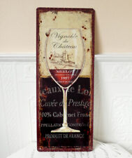 Blechschild Metallschild Wein