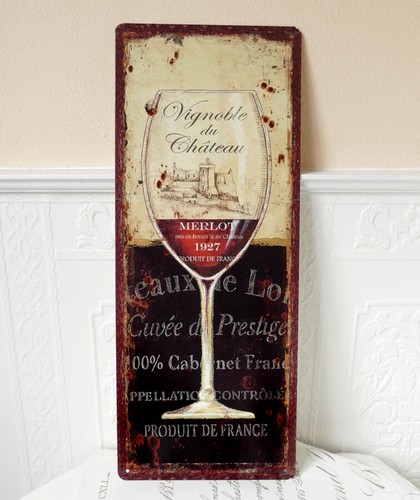 Blechschild metallschild wein - blechschild,