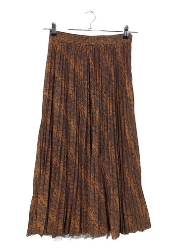 Faltenrock damen braun gr - faltenrock,