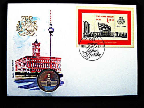 Numisbrief ddr mark 1987 - , 5