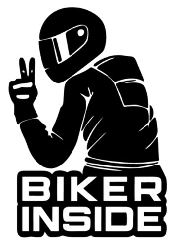 Biker inside motorrad - inside,