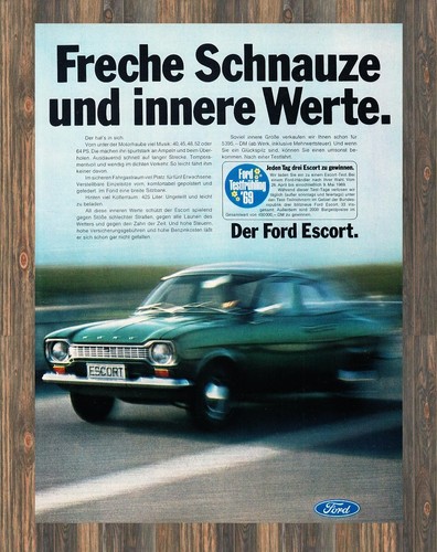 Ford escort reklame - '68,
