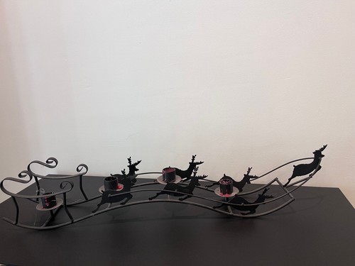 Kerzenständer metall rentiere - metall,