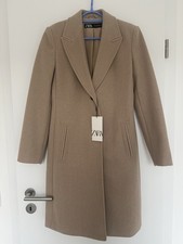Zara Wollmantel Beige Wolle XS 32/34