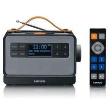 Lenco PDR-065BK - Transportables UKW-/DAB+-Radio mit großen Tasten und „Easy Mod