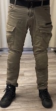 John Doe Motorradhose Stroker XTM Gr. 32 /32 Olive Kevlar Aramid Fiber