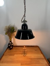 Alte Antike Emaille Lampe