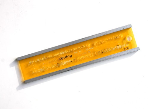 Schriftschablone rotring 320