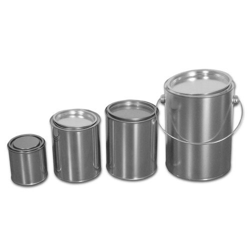 Blechdose mit eindrückdeckel - blechdose,