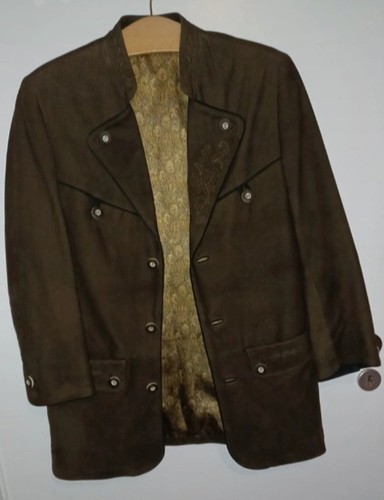 Trachten leder janker - leder,