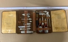 Werkzeug Mappe Vintage  Reise-Multifunktionsetui Sammler Vintage Antik Text