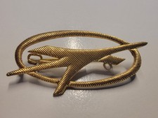 DDR Interflug Uniform Abzeichen Flugzeug Nadel Pilot Stuardes Badge A106
