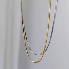 Edelstahl schlangenkette mit - edelstahl,
