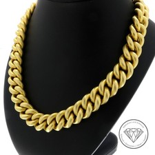 Wert 23.900,- Rund Panzer Statement Kette 750 / 18 Karat Gelb Gold 44,5 cm xxyy
