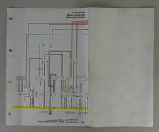 Elektrischer Schaltplan / Stromlaufplan VW Käfer 1303 Modelljahr 1974