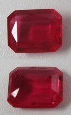 schöner Rubin facetiert Maße