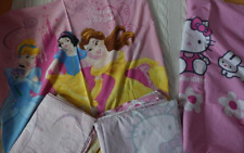 2 x Bettwäsche Disney Princess und Hello Kitty, Kissen + Bezug, Standard (#ob)