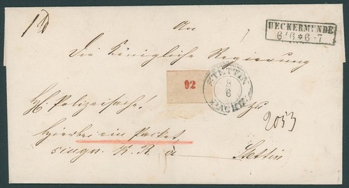 Preußen paketbegleitbrief - preußen,