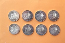 8 St. 1 Unze Silber Wiener Philharmoniker zu 1,50 Euro, 2013 und 2016