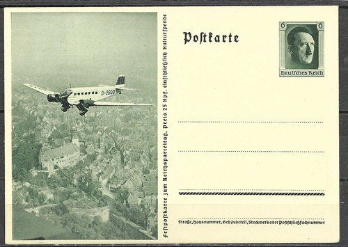 1937 ganzsachenpostk spk - dr,