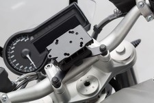 SW-Motech Navi-Halter am Lenker Schwarz passt für BMW-/ Triumph-Modelle, Hima...