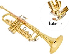 Profi Bb Trompete Messing poliert Brandneu Edition mit Mundstück