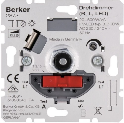 Berker 2873 drehdimmer - berker,
