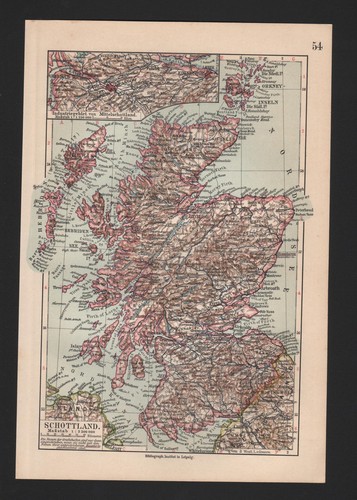 Landkarte map 1912