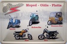 Schild Blechschild 20x30 cm - Simson KR50 Schwalbe Duo S50 S51 Moped