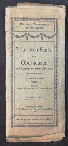 Touristen karte von oberhessen - touristen-karte,