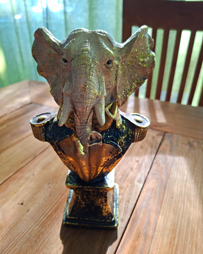 Elefant wie werns gold schwarz - wie,