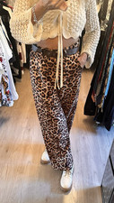 Marlene Hose Cino Leo Leopard Boho Ibiza Herbst Cool Chinohose Haben will Damen