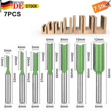 7Stück Set Nutfräser 6mm