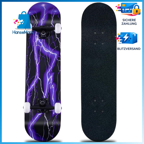 Skateboard 8 lagiges - 31"x8", 8-lagiges