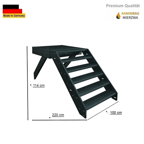 Stahltreppe treppe anthrazit - stahltreppe,