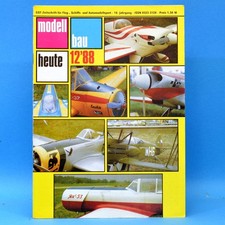 DDR Modellbau heute 12 1988 GST DDR Flugmodell Schiffsmodell Bauplan Schwimmkran
