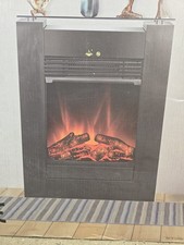 El Fuego Elektrokamin Tessin AY0627 schwarz Kamin 900/1800 W regelbar